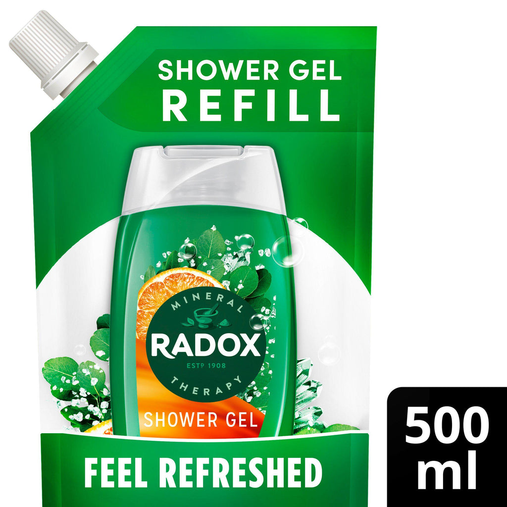 Radox Body Wash Feel Refreshed Refill Pouch 500ml