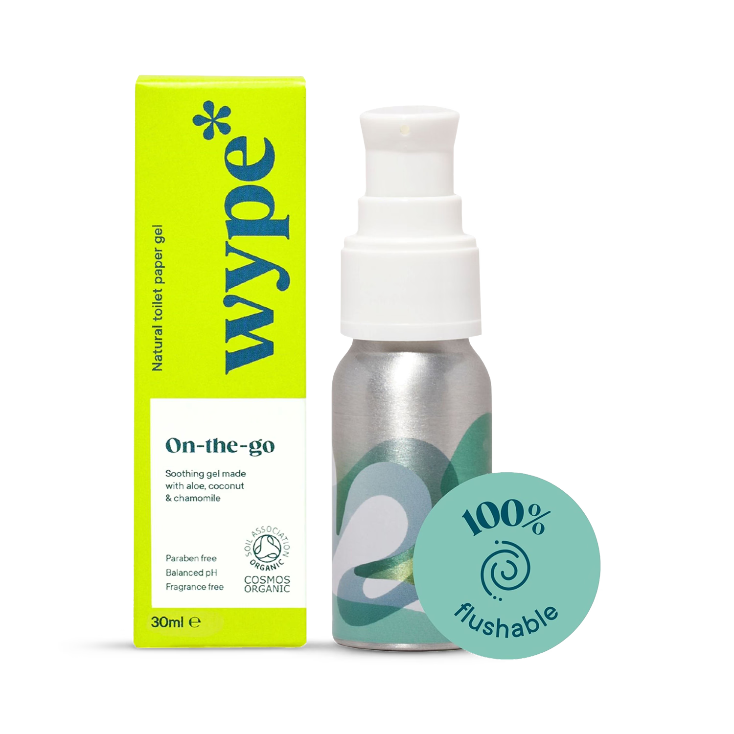 Wype On The Go natural toilet gel 30ml (British brand)