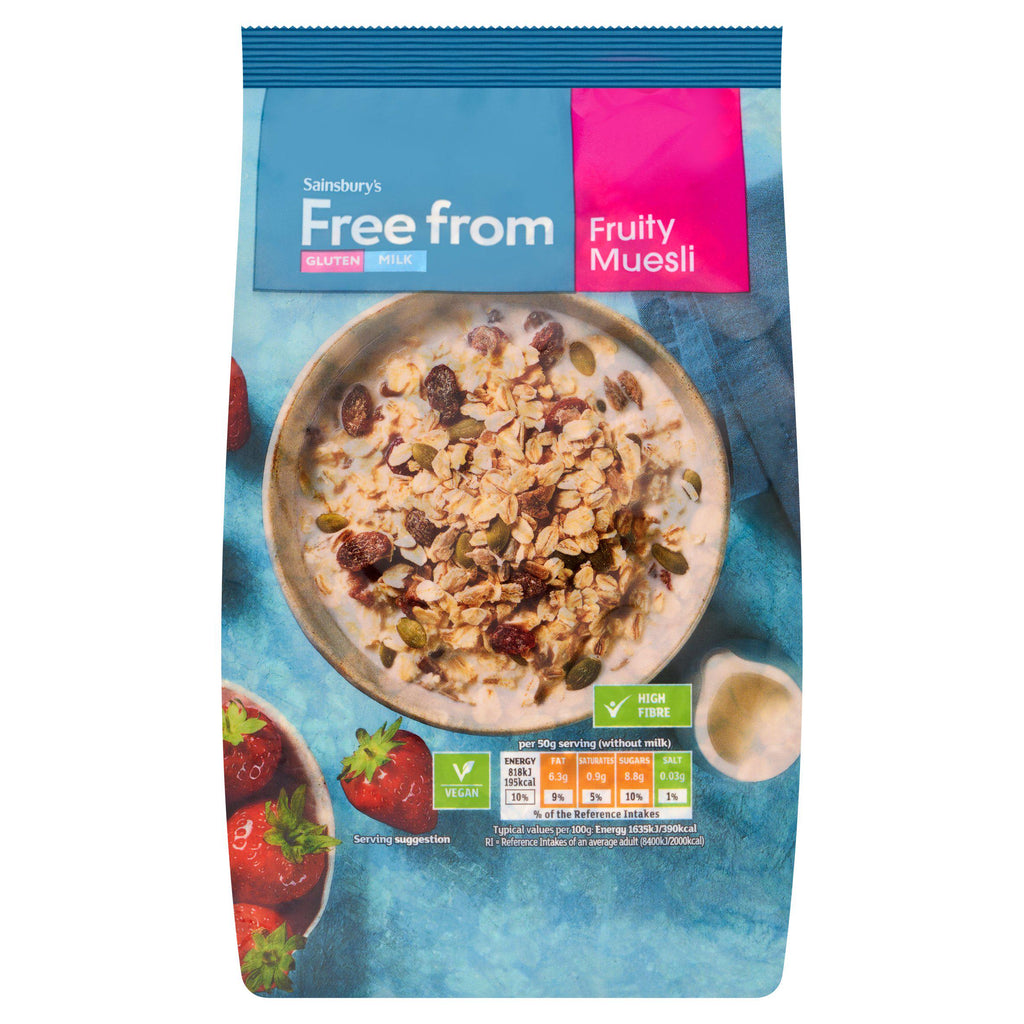 Sainsbury's Free From Fruity Muesli 450g