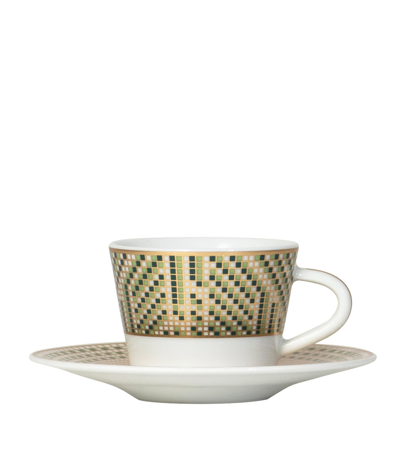 Bernardaud Augusta espresso cup and saucer - British product