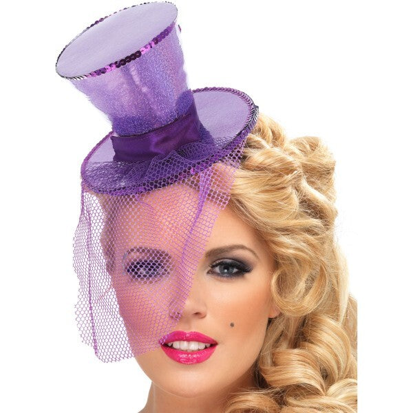 Fever mini top hat purple, imported from the UK