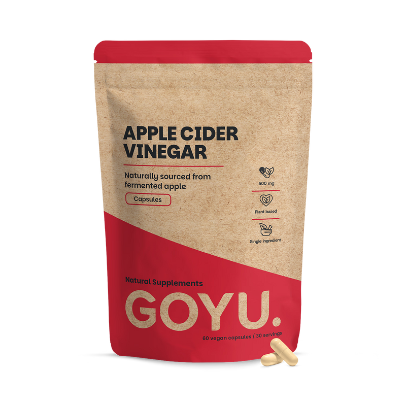 GOYU apple cider vinegar capsules 500mg, imported from the UK