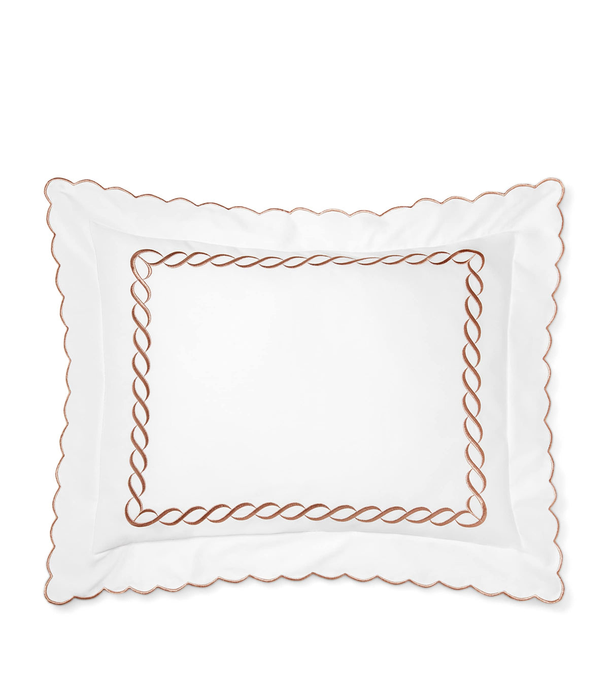 Pratesi cotton Treccia pillowcase 50x75cm (British brand)