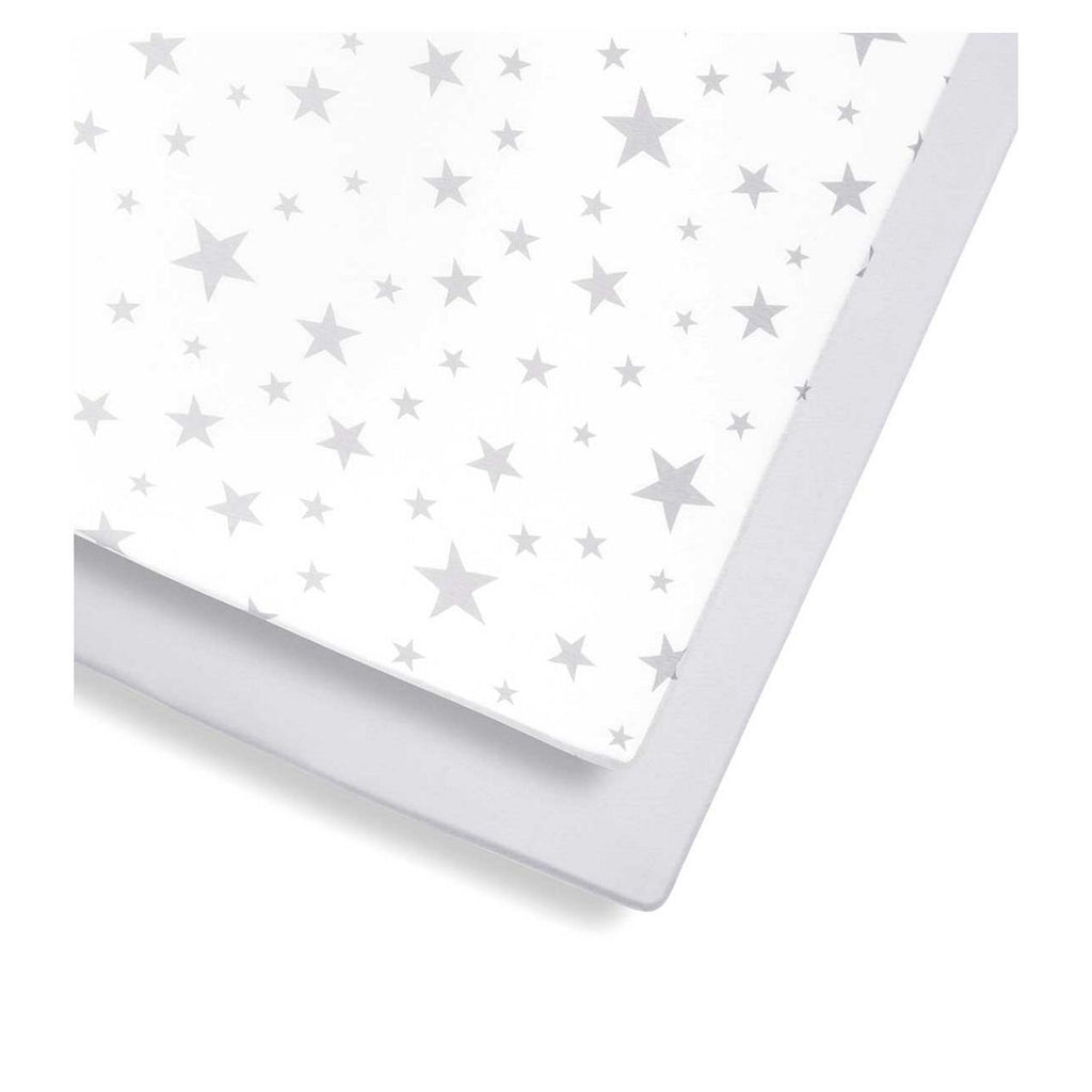 Snuz Twin Pack Fitted Cot Bed Sheets - Star