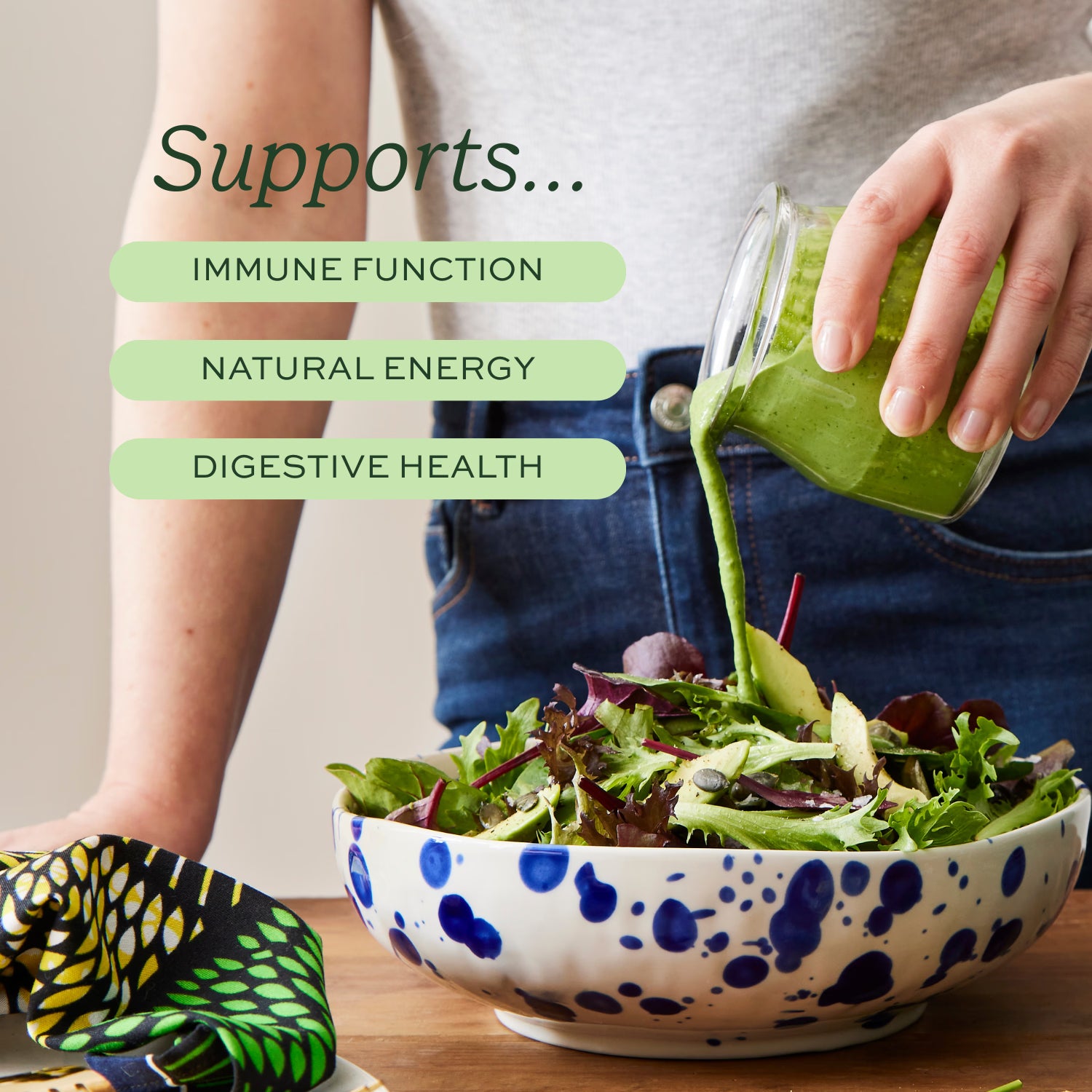 Aduna Super Greens Organic Superfood Blend 250g - British product