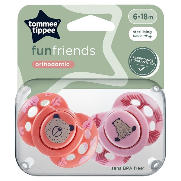 Tommee Tippee Closer to Nature Soothers Fun 6-18m GOODS Superdrug   