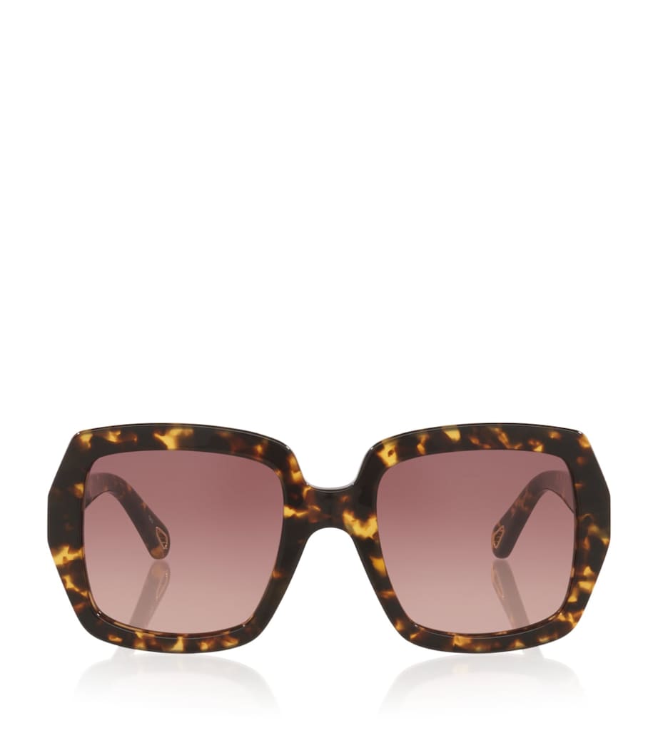 Chloé CH0301S rectangle acetate sunglasses, UK version