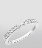 Chaumet platinum diamond wedding ring (British brand)