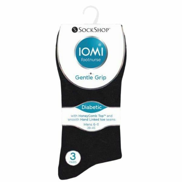 IOMI Mens 6 Pairs Non Elastic Diabetic Socks 6-11 UK GOODS Superdrug   