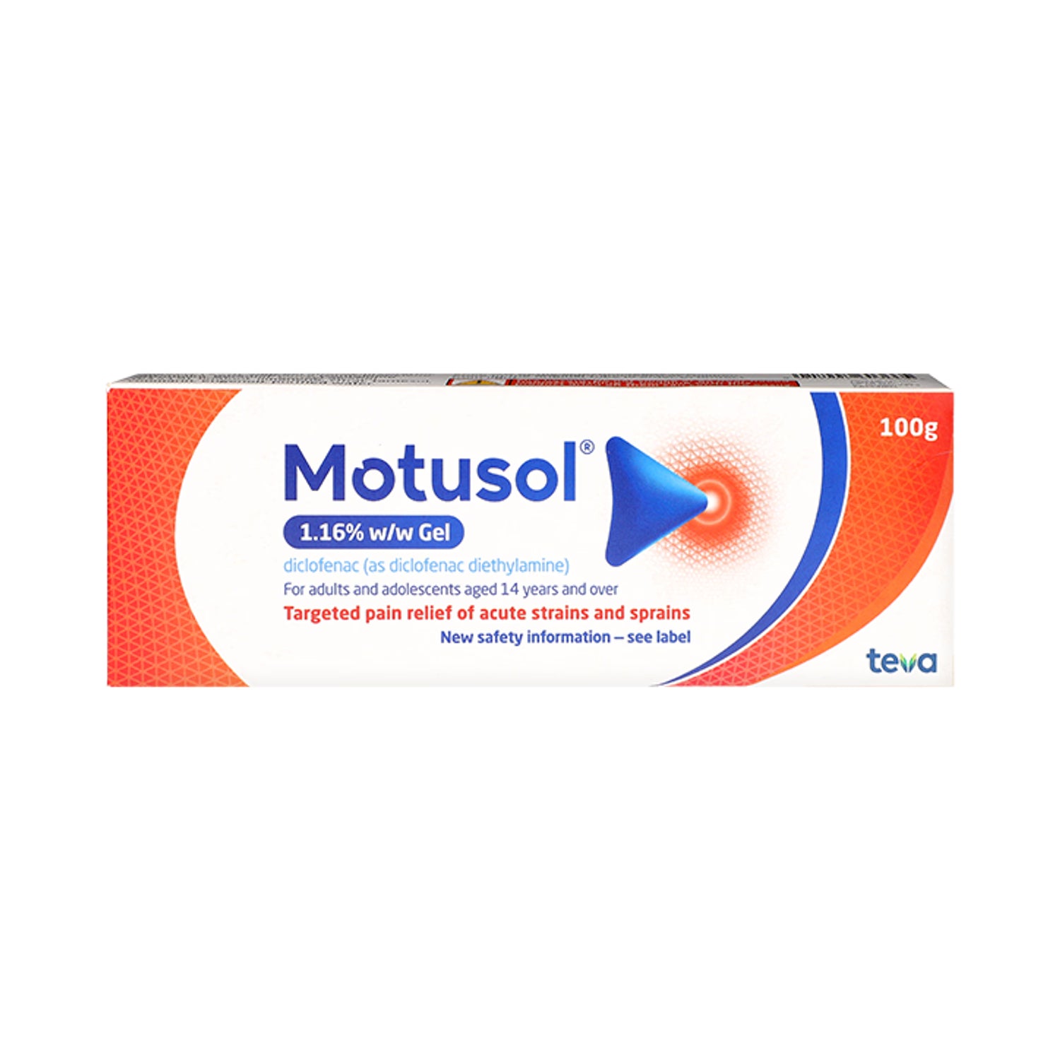 Motusol 1.16% Diclofenac Gel 100g, imported from the UK