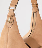 Jimmy Choo Bar suede shoulder bag medium, imported from the UK