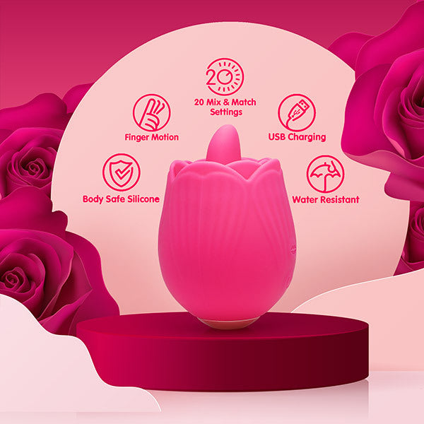 Skins Rose Flix clitoral vibrator, imported from the UK
