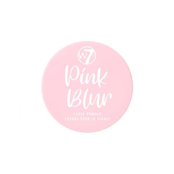 W7 Pink Blur Loose Powder for Makeup Application (British brand)