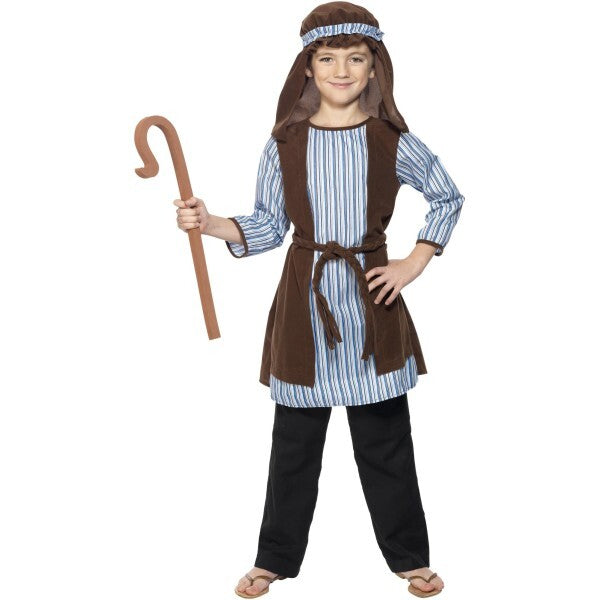 Smiffys shepherd costume child blue brown (British brand)