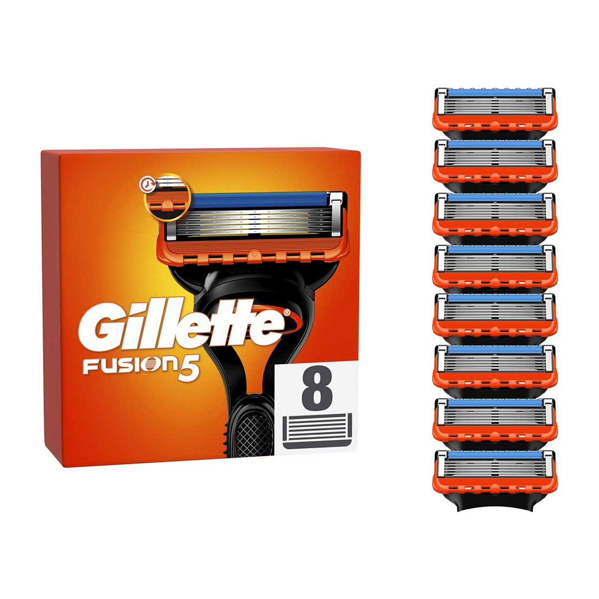 Gillette Fusion5 Razor Refills For Men, 8 Razor Blade Refills GOODS Boots   