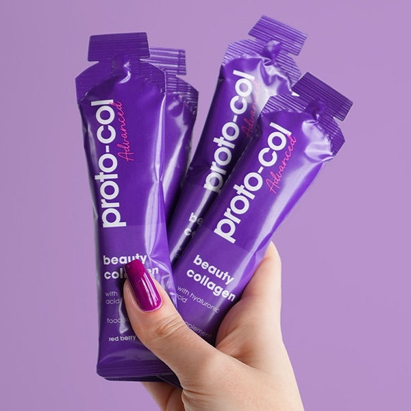 Proto-col Beauty Collagen drink 15x30ml sachets, imported from the UK