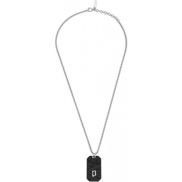 Police silver wire necklace for men - British product