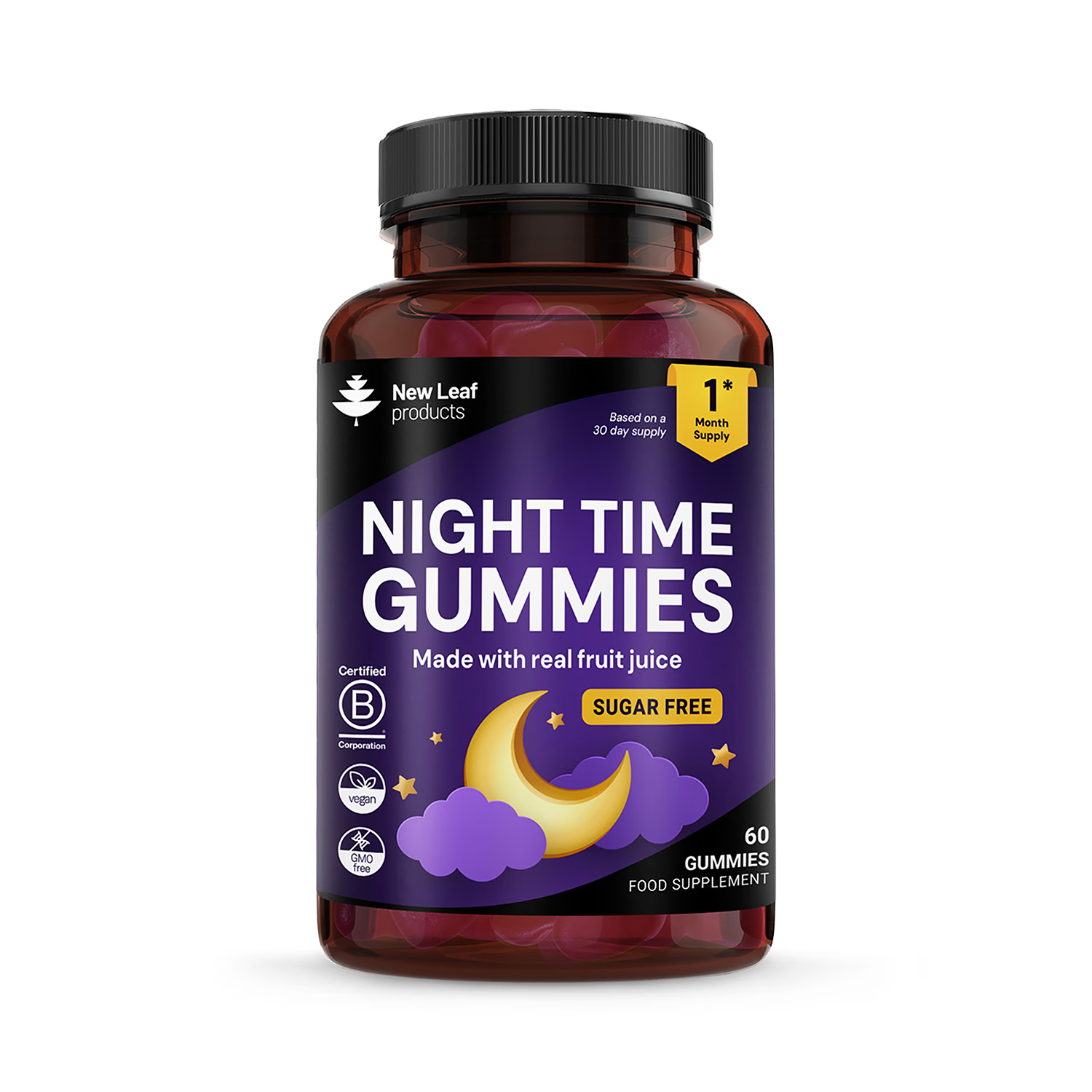 New Leaf Products Night Time sleep gummies 60 count - British product