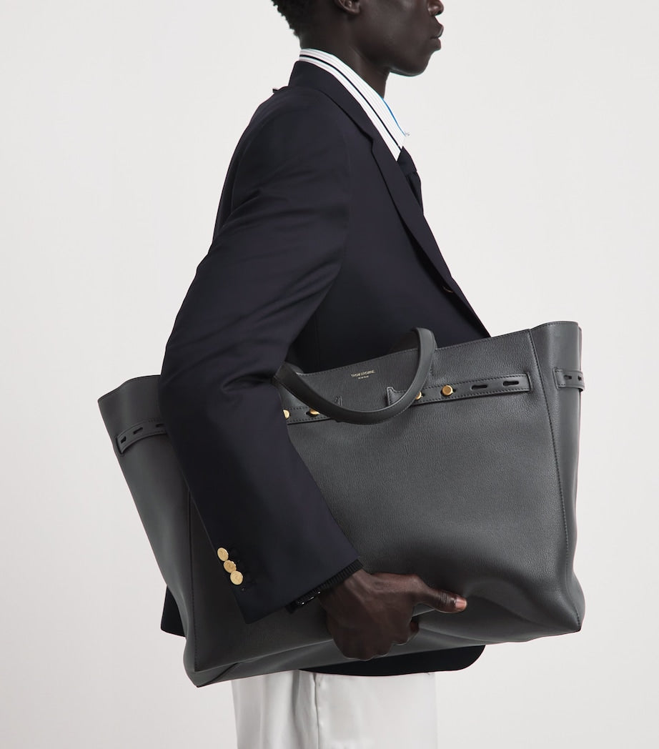 Thom Browne Cabas tote bag calf leather - British product