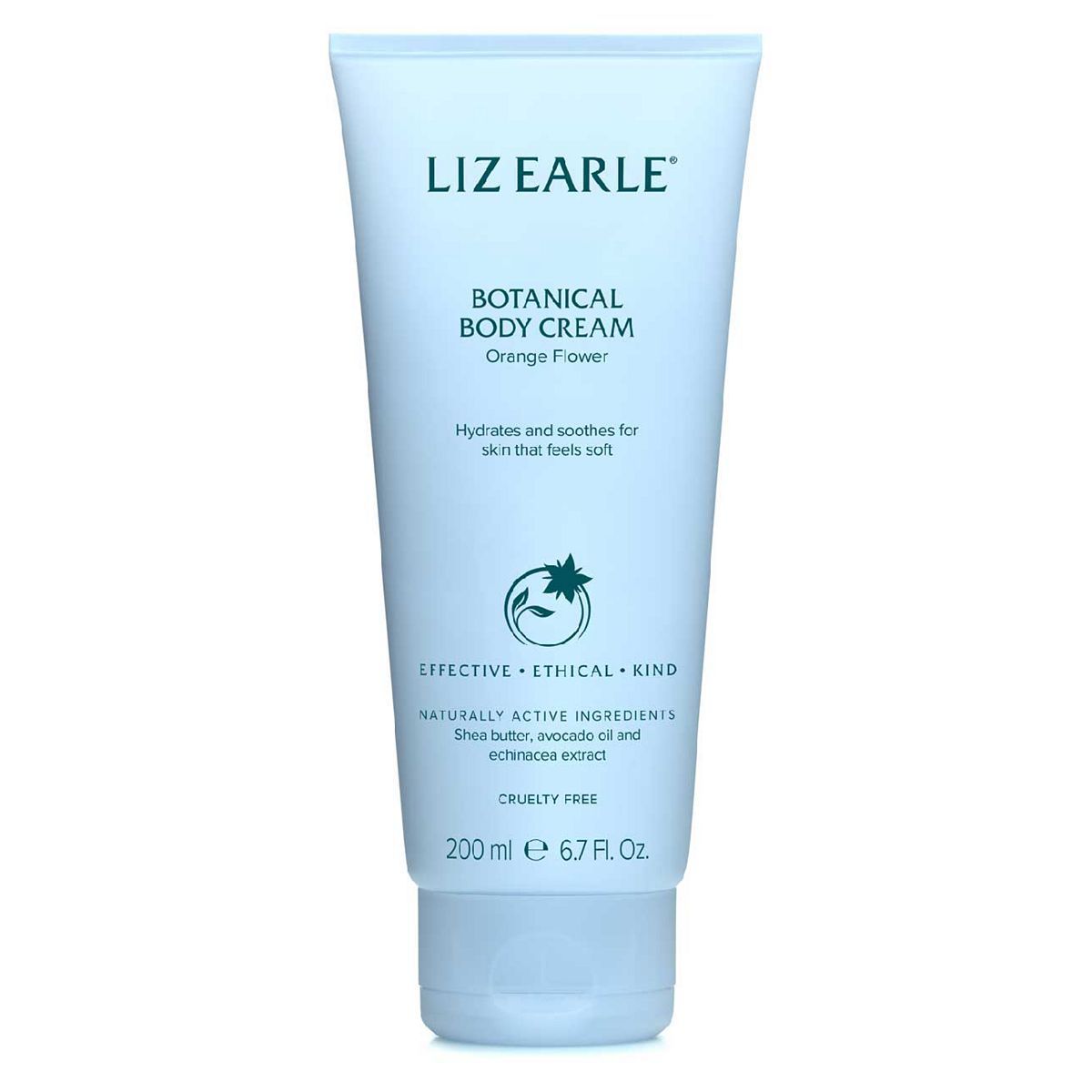 Liz Earle Orange Flower Botanical Body Cream 200ml Men's Toiletries Boots   