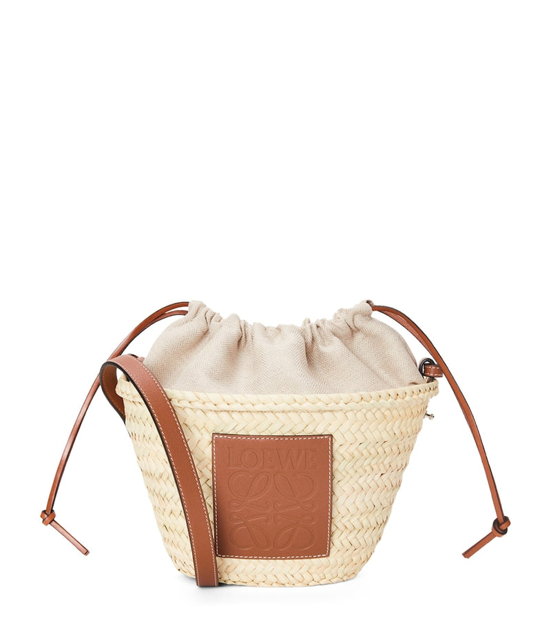 LOEWE Paula's Ibiza woven drawstring bucket bag, UK version
