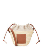 LOEWE Paula's Ibiza woven drawstring bucket bag, UK version