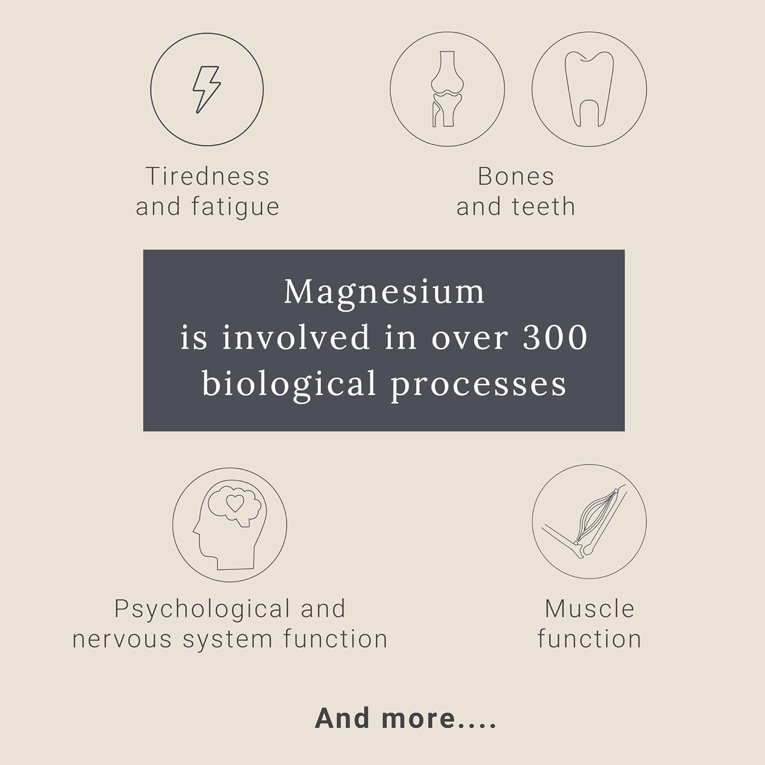 GP Nutrition magnesium bisglycinate 500mg 56 capsules, UK version