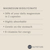 GP Nutrition magnesium bisglycinate 500mg 56 capsules, UK version