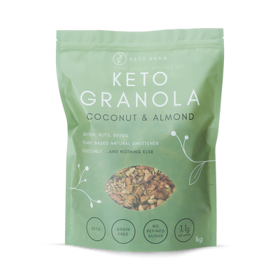 Holland & Barrett Keto Hana Granola Coconut & Almond 1kg- Buy online at McGrocer