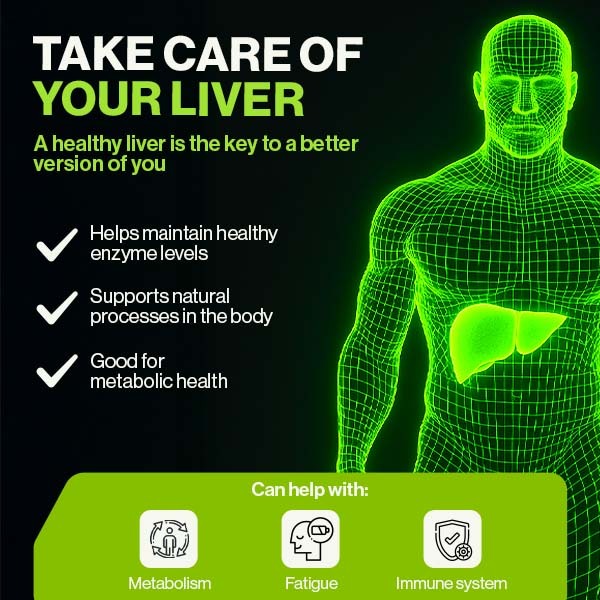 4HIM LiverHealth liver support supplement 60 tablets - British product