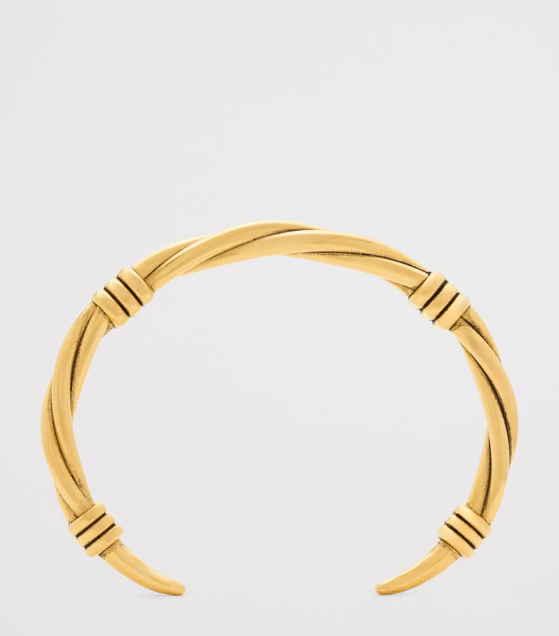 Saint Laurent Twisted Thread Cuff Bracelet, UK version