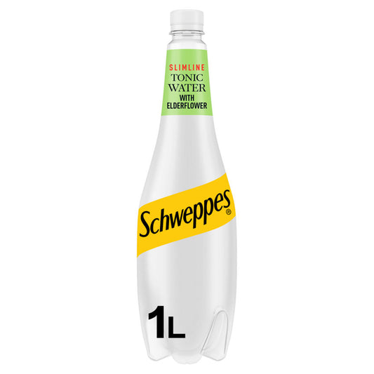 Schweppes Elderflower Slimline Tonic Water Adult Soft Drinks & Mixers ASDA   