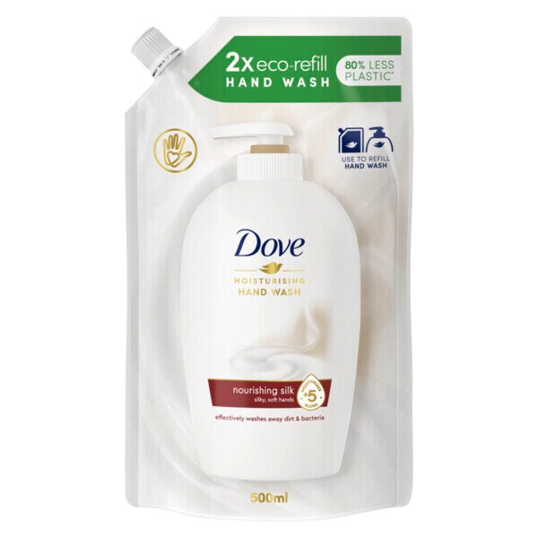 Dove Fine Silk Caring Liquid Hand Wash Refill 500ml GOODS Superdrug   