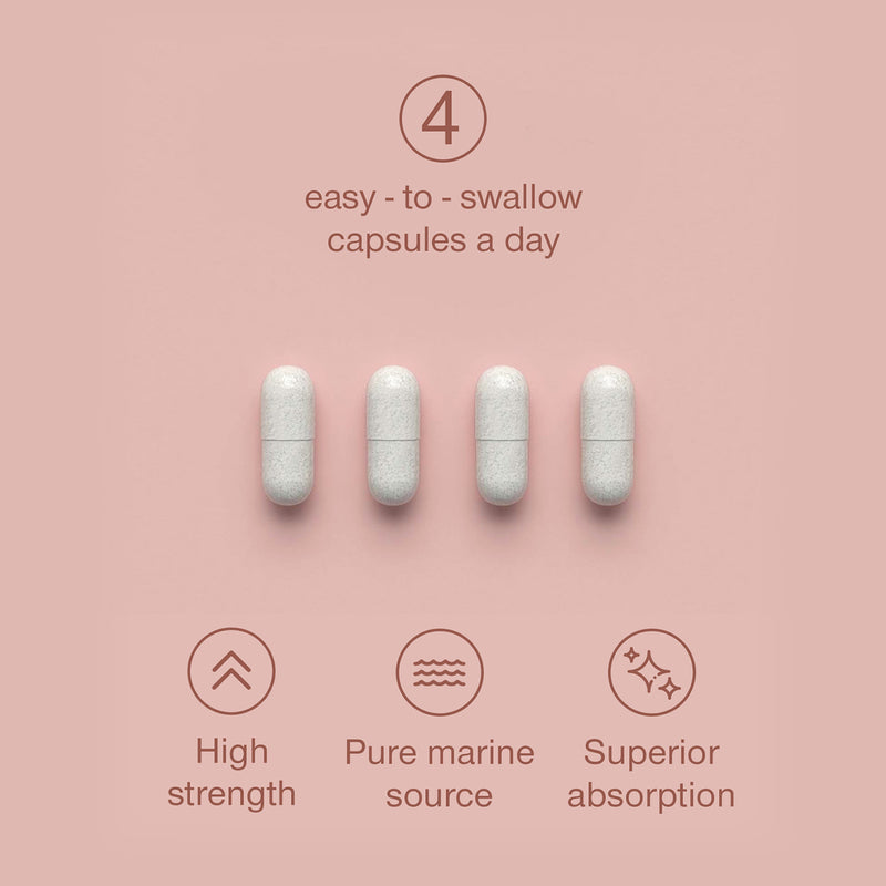 SuperSelf marine collagen hyaluronic acid vitamin C capsules 120 count, UK version