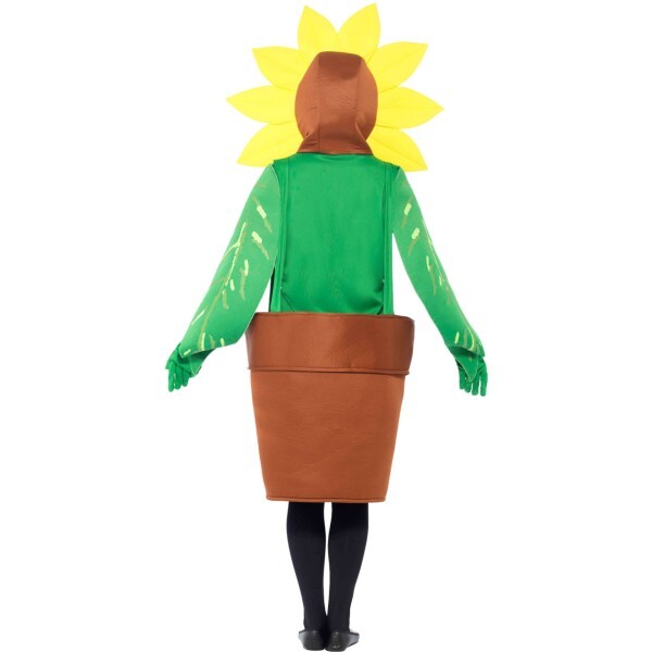 Smiffys sunflower costume with hood and gloves, UK version
