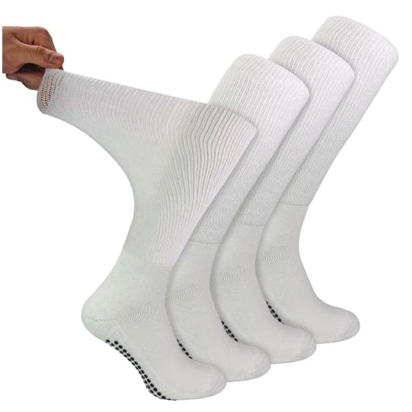 Dr.Socks bamboo diabetic slipper socks 4 pack, imported from the UK