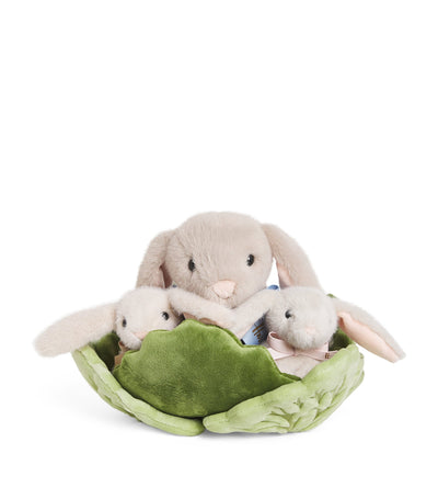 Harrods Harrods Plush Bunny Family in Cabbage Plush Toy 23cm- Buy online at McGrocer
