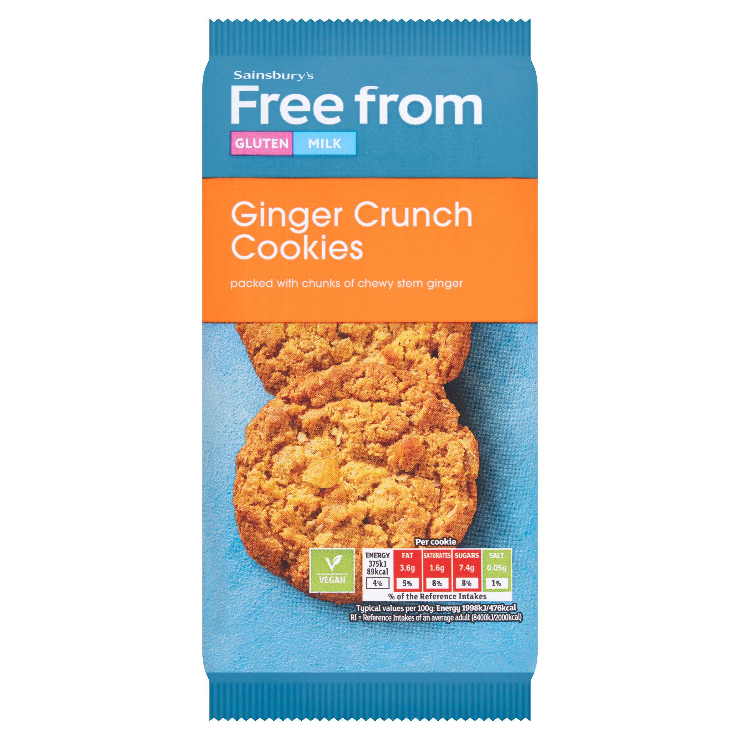 Sainsbury's Free From Ginger Crunch Cookies 150g GOODS Sainsburys   