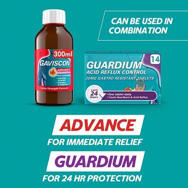 Guardium Acid Reflux Control Tabs Heartburn Indigestion 14s GOODS Superdrug   