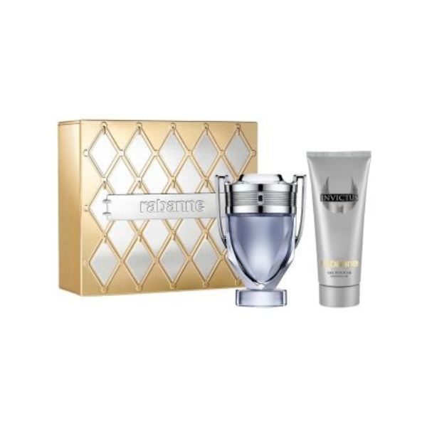 Paco Rabanne Invictus gift set EDT and shampoo 100ml (British brand)