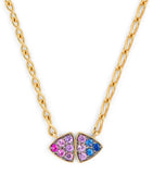 Emily P. Wheeler yellow gold sapphire ombré necklace (British brand)