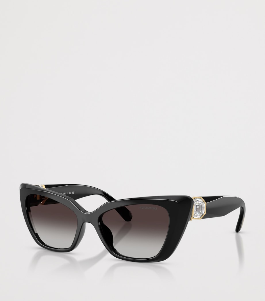 Swarovski cat eye sunglasses with crystal embellishments - British product