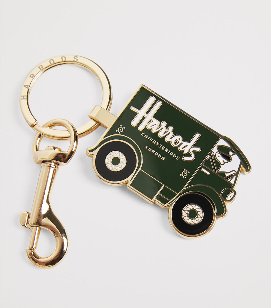 Harrods enamel van keyring, UK version