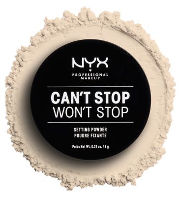 NYX Professional Makeup Can't Stop Won't Stop Setting Powder Vegetarian & Vegan Boots Light  