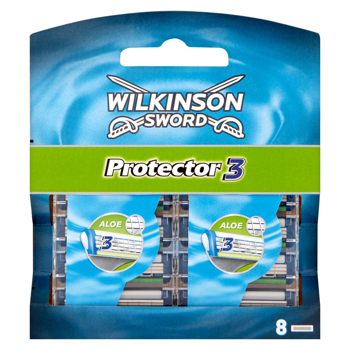 Wilkinson Sword Protector 3 Men's Razor Blades x8 GOODS Boots   