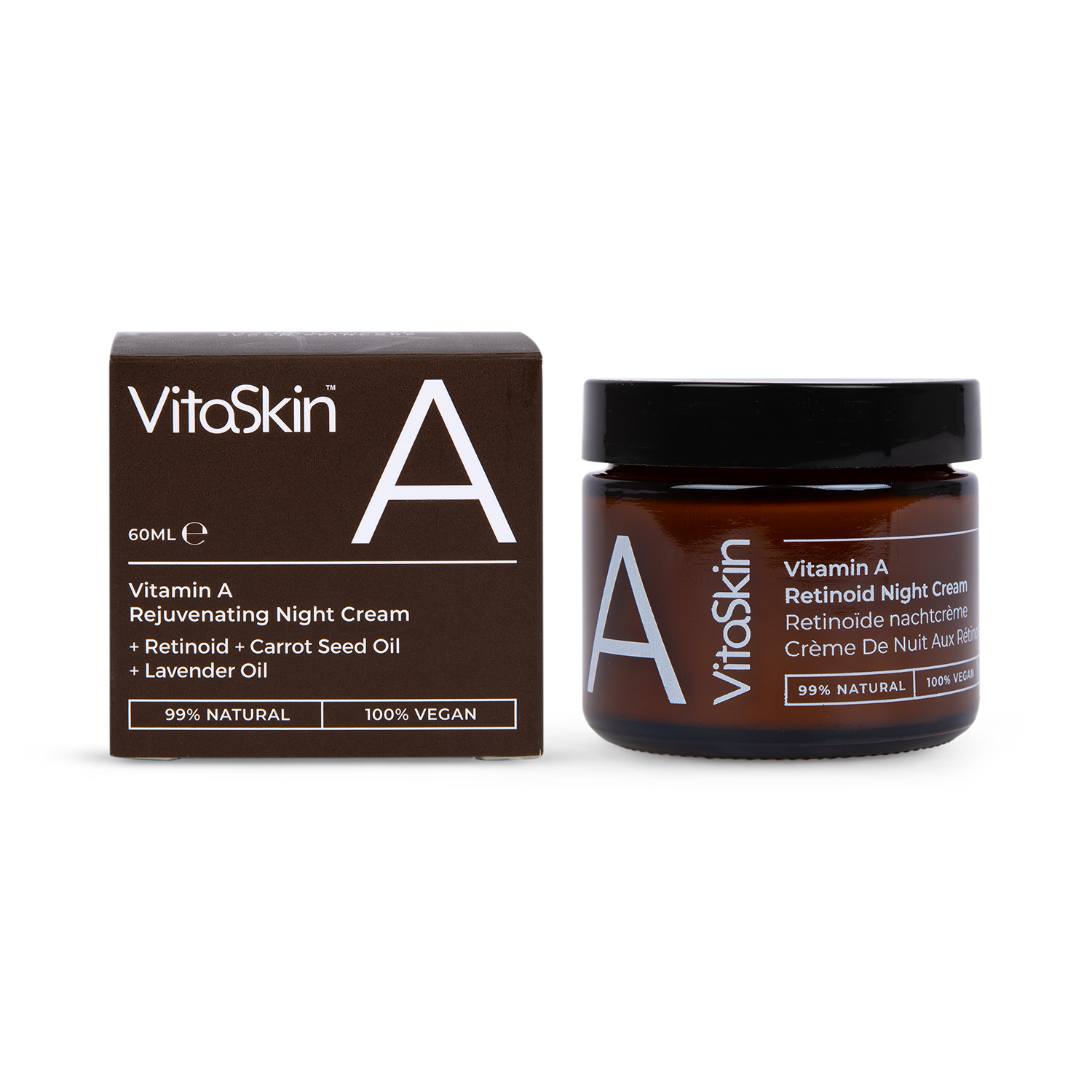 Vitaskin Vitamin A Rejuvenating Night Cream for face care (British brand)