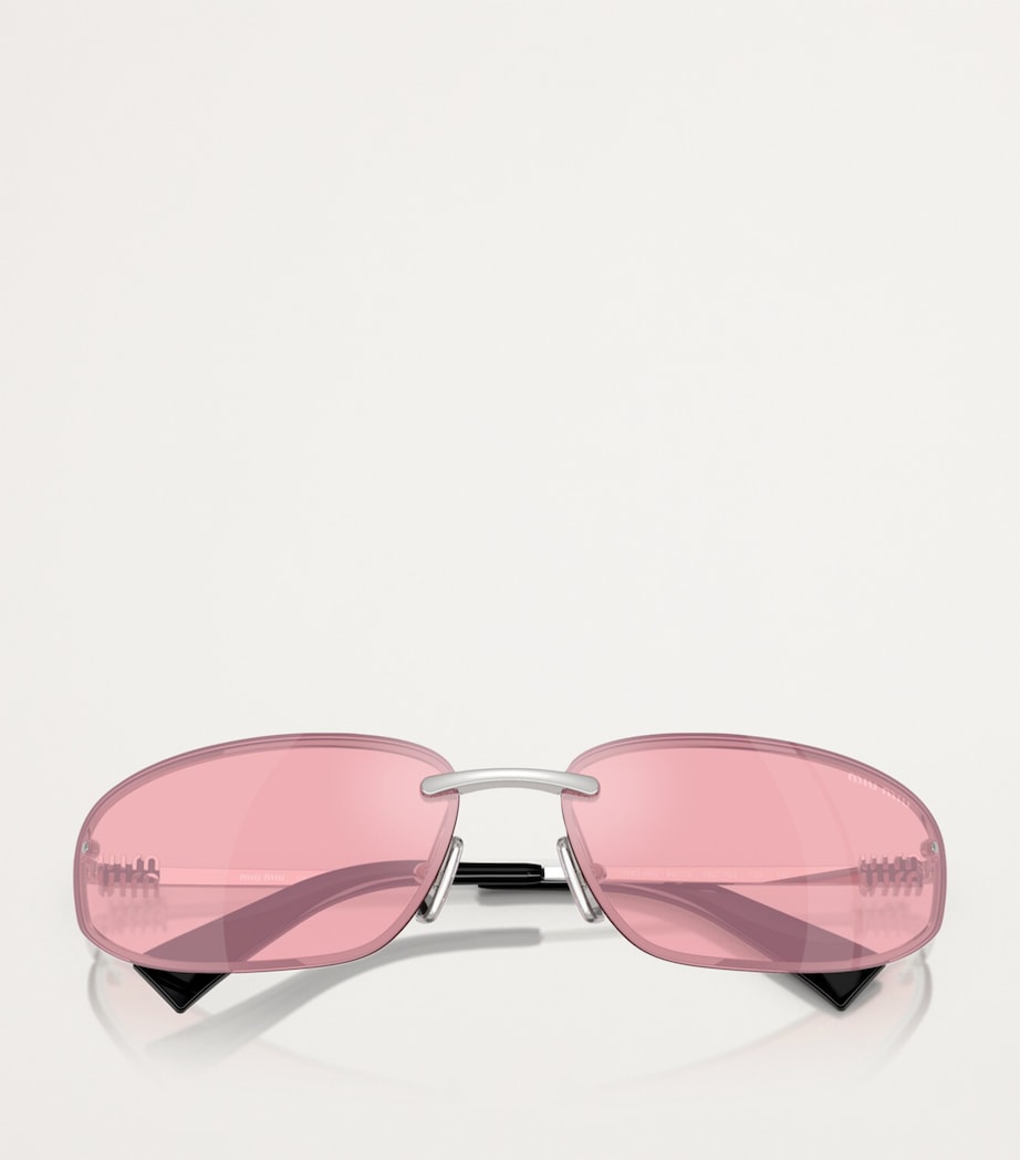 Miu Miu frameless metal sunglasses MUA50S (British brand)