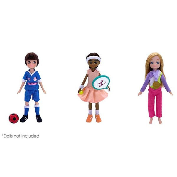 Lottie Dolls - Three Branksea Sports Club Outfits GOODS Superdrug   