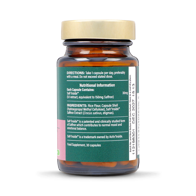 Holland & Barrett Saffron capsules 30mg pack 30, UK version