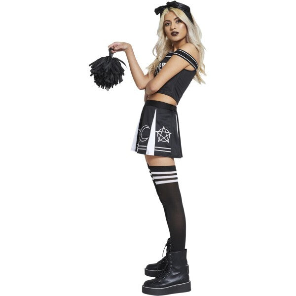 Fever Witch Cheerleader Costume black and white - British product